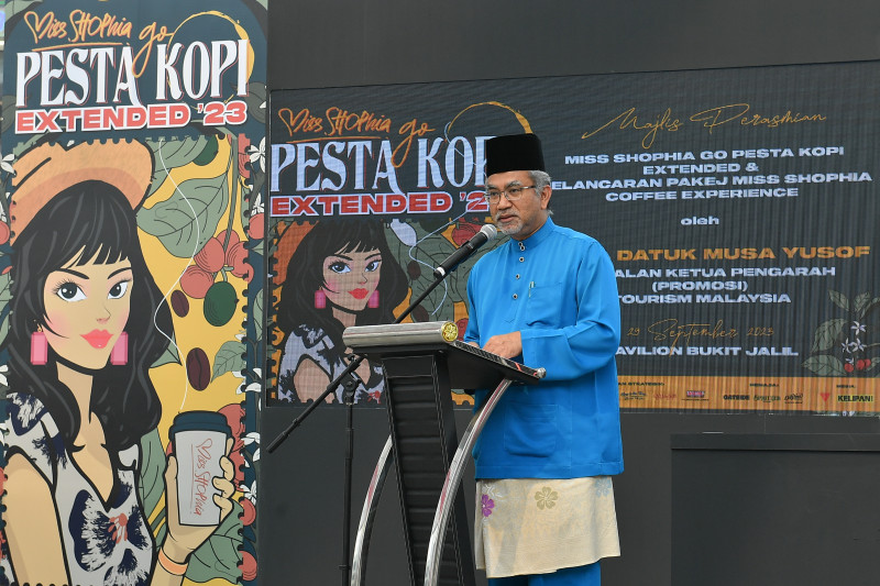 TOURISM MALAYSIA LANCAR MISS SHOPHIA COFFEE EXPERIENCE & MISS SHOPHIA GO PESTA KOPI EXTENDED 2023