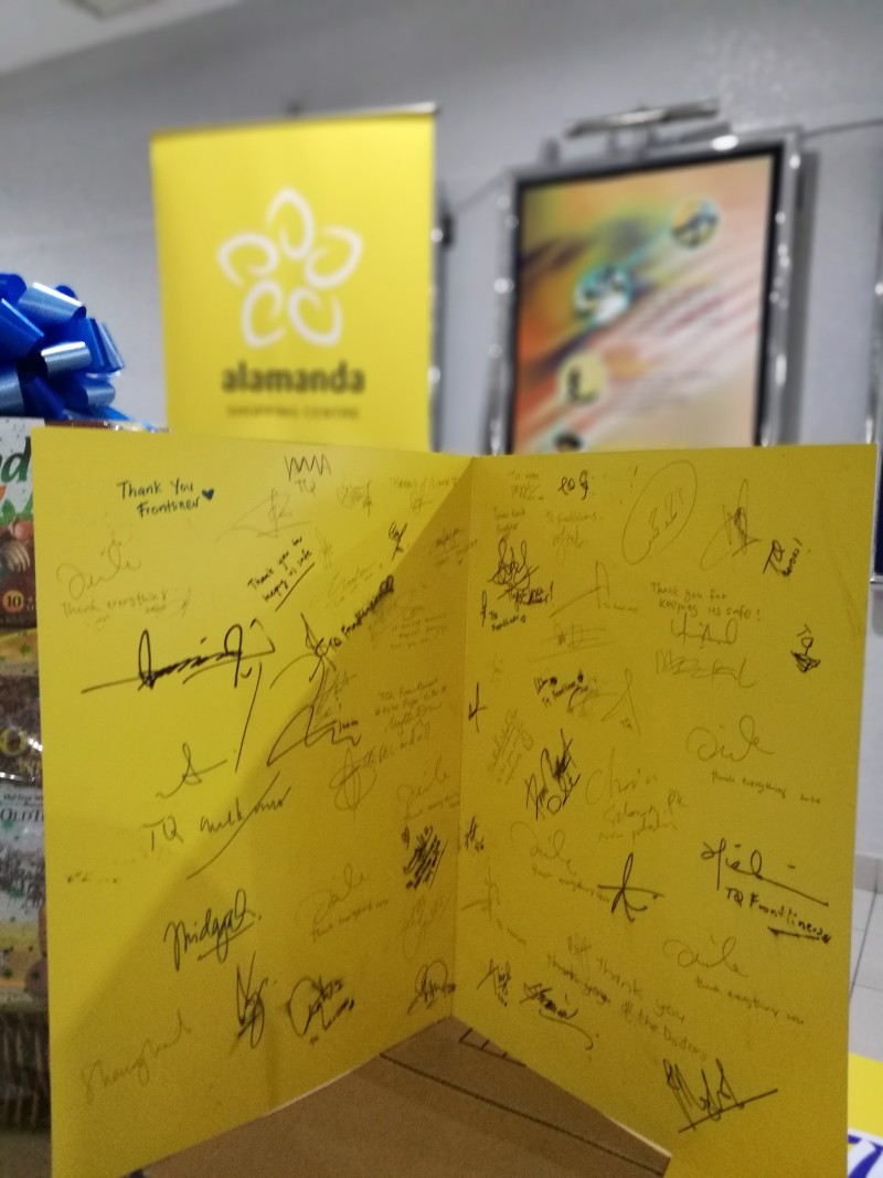 ALAMANDA SUMBANG BEKALAN MAKANAN BERNILAI RM10,000 KEPADA HOSPITAL PUTRAJAYA