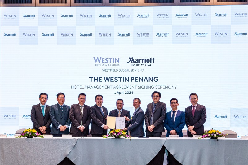 MARRIOTT INTERNATIONAL INKS AGREEMENT TO DEBUT  THE WESTIN BRAND IN THE CELEBRATED ISLAND OF PENANG