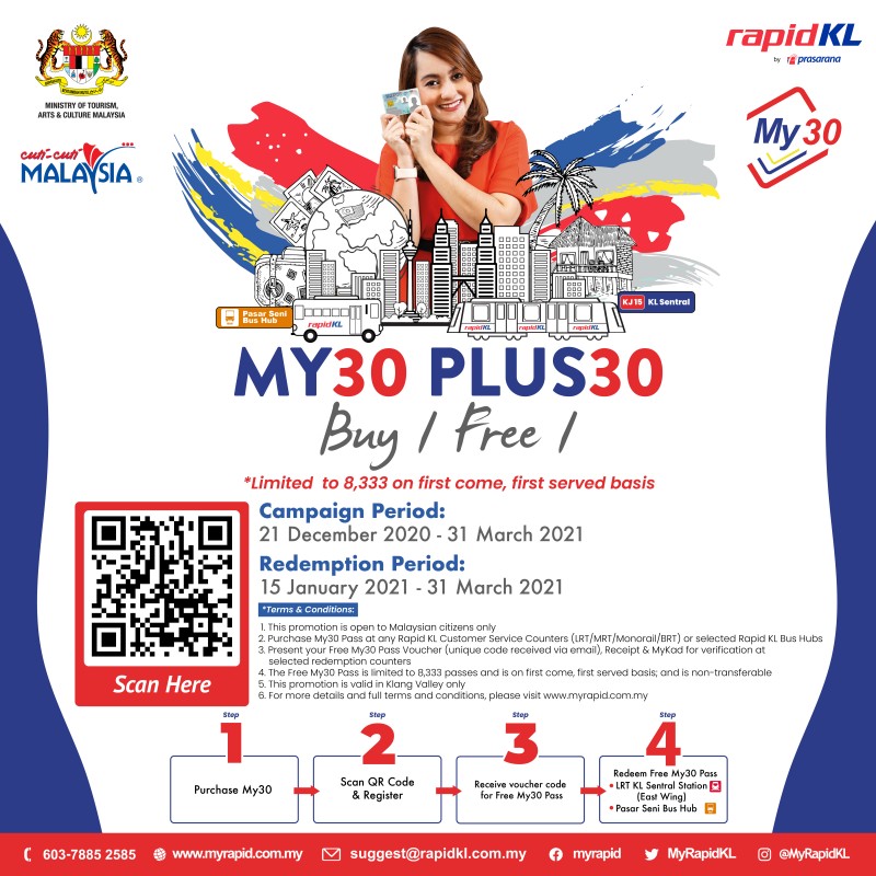Kempen ‘My30 Plus30 - Beli 1, Percuma 1’ Bermula Esok
