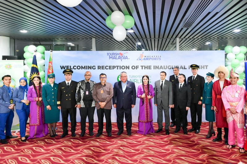 MALAYSIA WELCOMES TURKMENISTAN AIRLINES' INAUGURAL FLIGHT FROM ASHGABAT TO KUALA LUMPUR EXPANDING CENTRAL ASIAN CONNECTIVITY