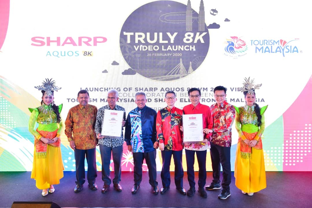 TOURISM MALAYSIA AND SHARP LAUNCH  AQUOS 8K VM2020 VIDEO COLLABORATION