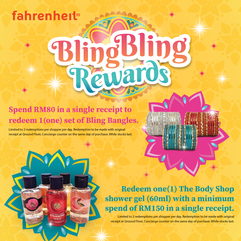 COLOURFUL SPRAY PAINT KOLAM EXCITES VISITORS AT FAHRENHEIT88’S BLING-BLING DEEPAVALI