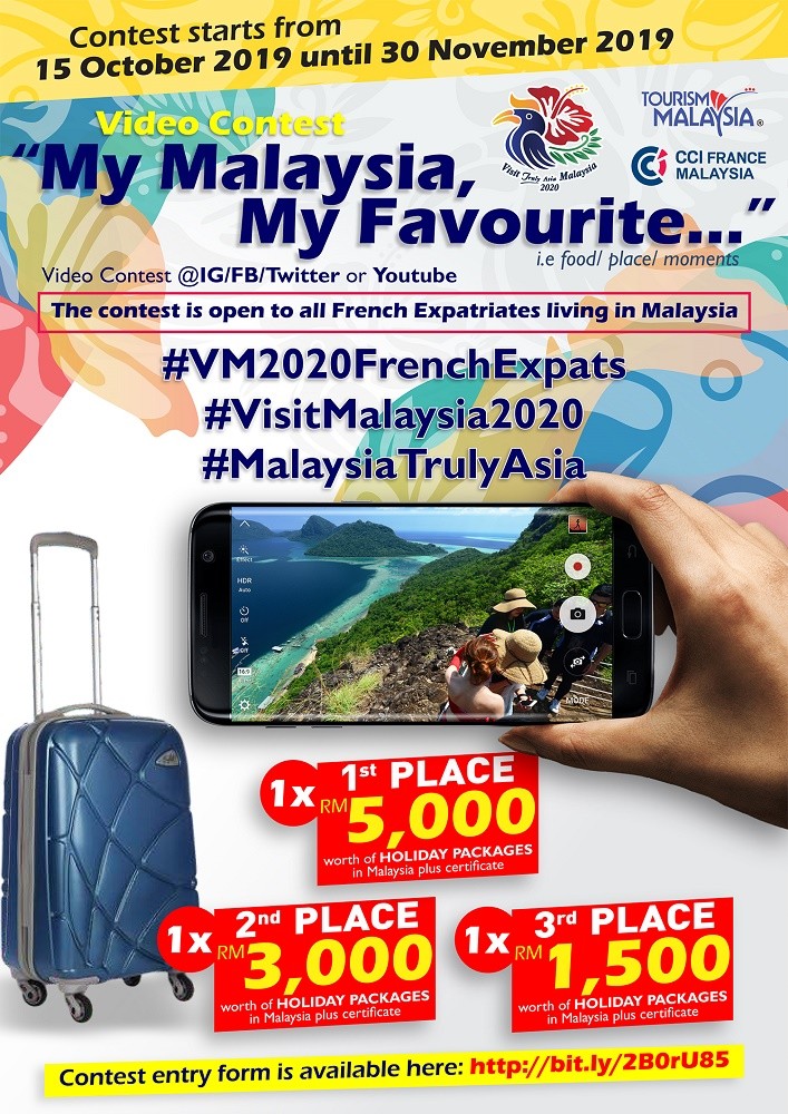 CALLING FOR FRENCH EXPATRIATES IN MALAYSIA TO JOIN A VIDEO CONTEST IN CONJUNCTION WITH VM2020