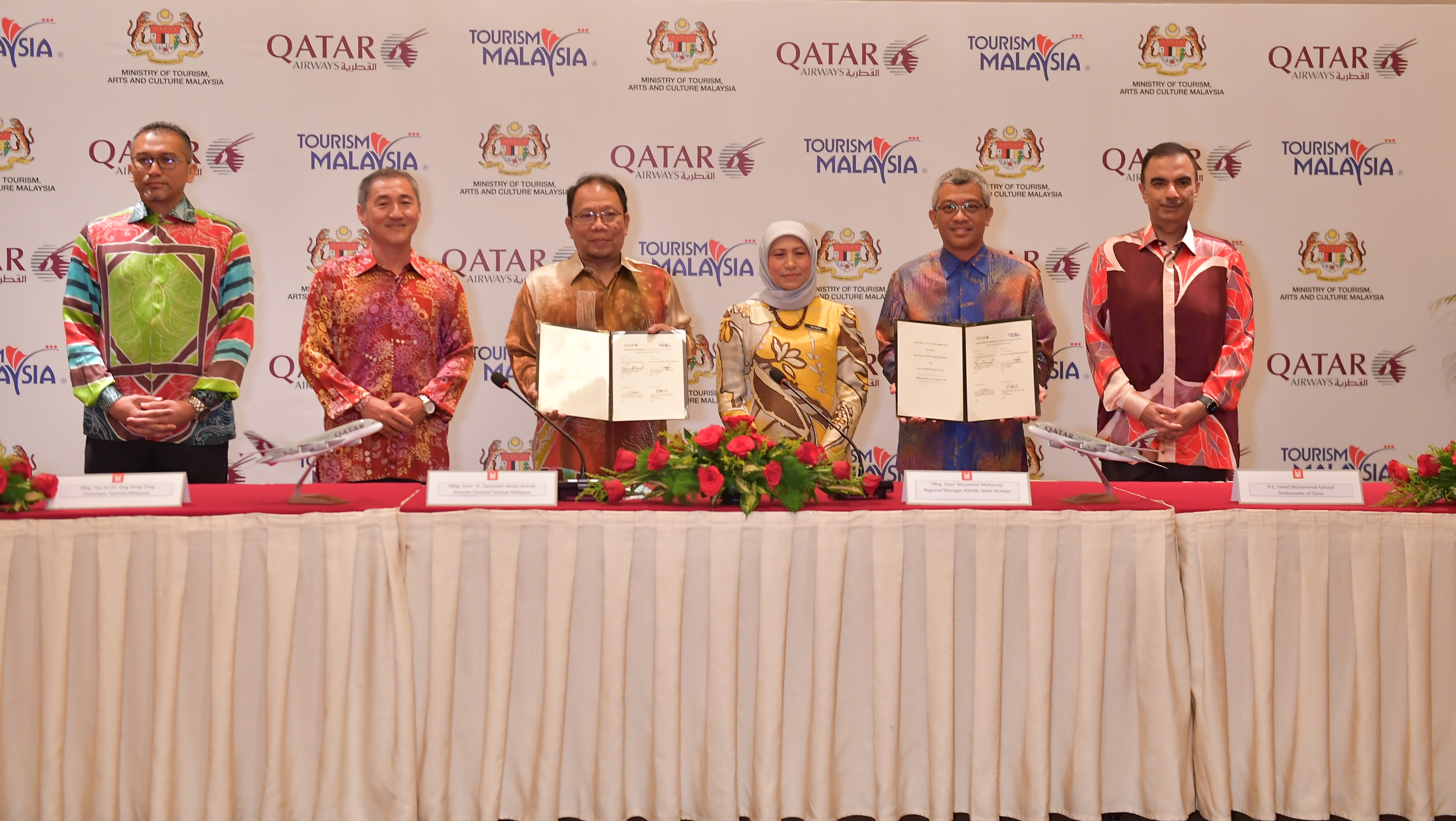 TOURISM MALAYSIA SIGNS MOC WITH QATAR AIRWAYS TO STRENGTHEN STRATEGIC COOPERATION