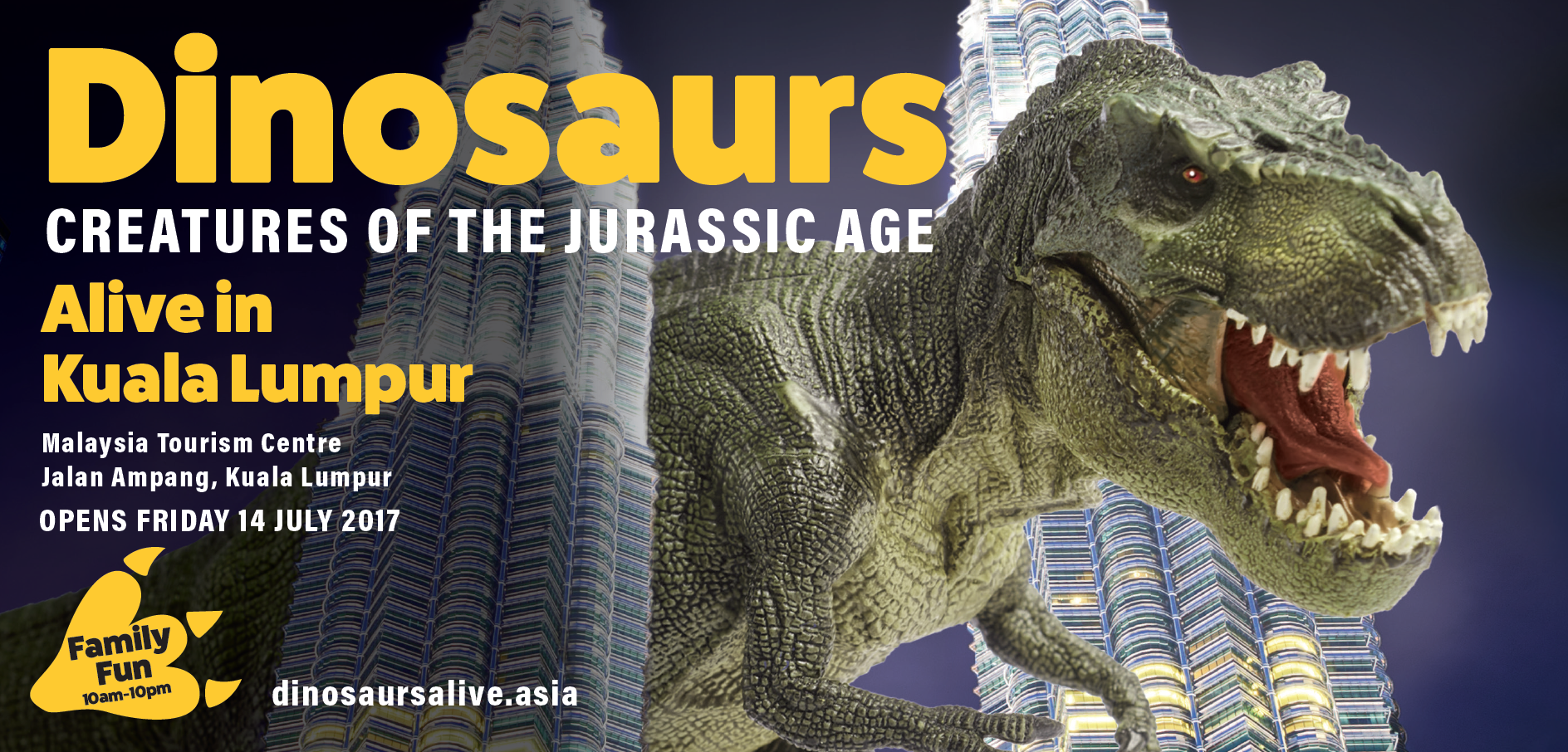 NEW JURASSIC DINOSAURS ATTRACTION COMES TO LIFE AT MaTiC KUALA LUMPUR
