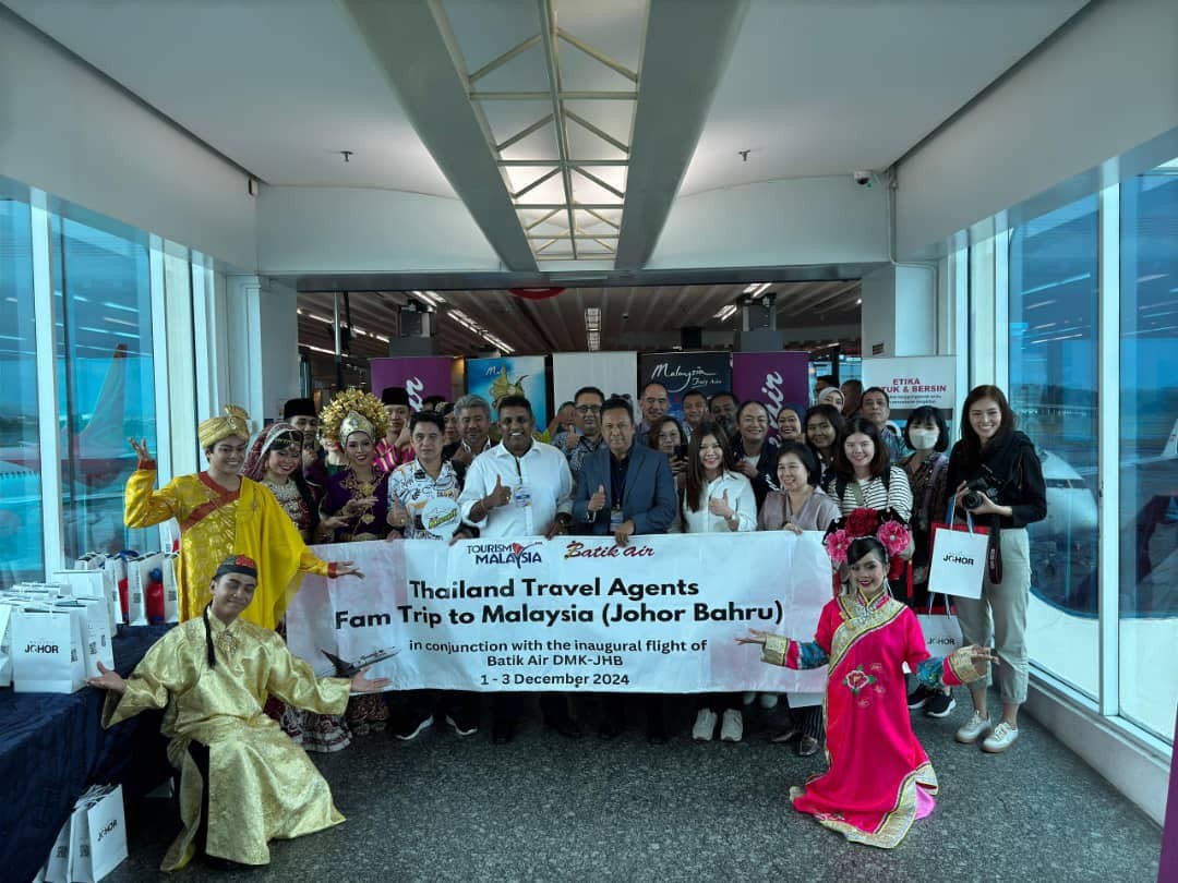 TOURISM MALAYSIA BOOSTS ASEAN TOURISM WITH BATIK AIR’S NEW BANGKOK-JOHOR BAHRU ROUTE
