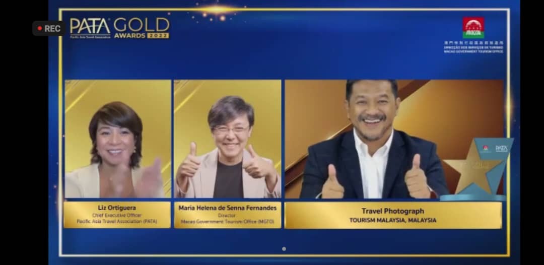 TOURISM MALAYSIA AND SARAWAK TOURISM BOARD GAINED INTERNATIONAL RECOGNITION AT PATA GOLD AWARDS 2022