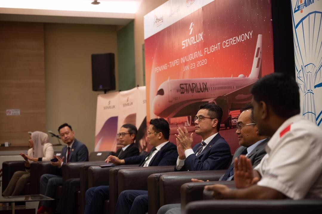 MALAYSIA WELCOMES STARLUX AIRLINES  INAUGURAL FLIGHT TAIPEI TO PENANG