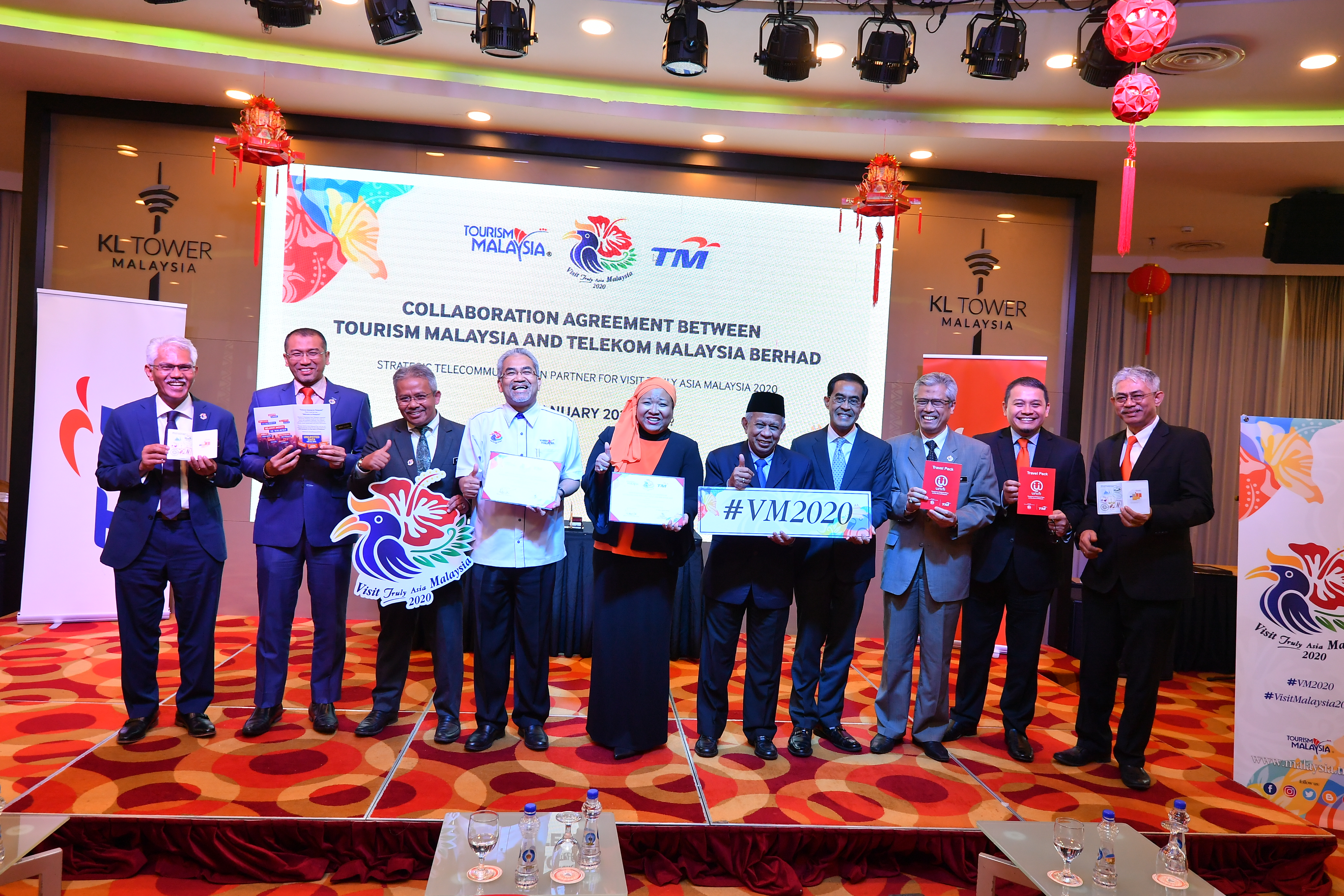 TM MENYOKONG TOURISM MALAYSIA SEBAGAI RAKAN TELEKOMUNIKASI STRATEGIK  BAGI VISIT TRULY ASIA MALAYSIA 2020