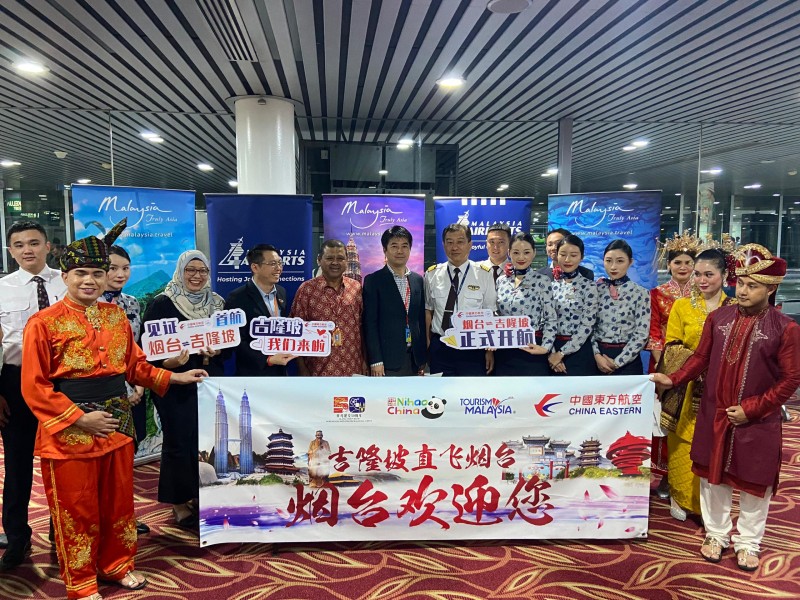 MALAYSIA WELCOMES INAUGURAL CHINA EASTERN FLIGHT FROM YANTAI TO KUALA LUMPUR