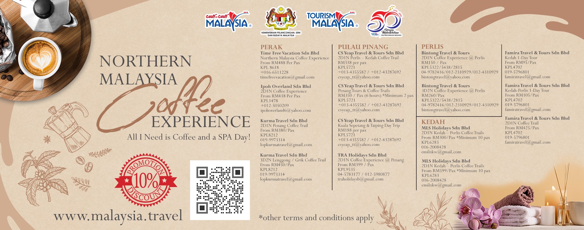 TOURISM MALAYSIA LANCAR PAKEJ “NORTHERN MALAYSIA COFFEE EXPERIENCE”