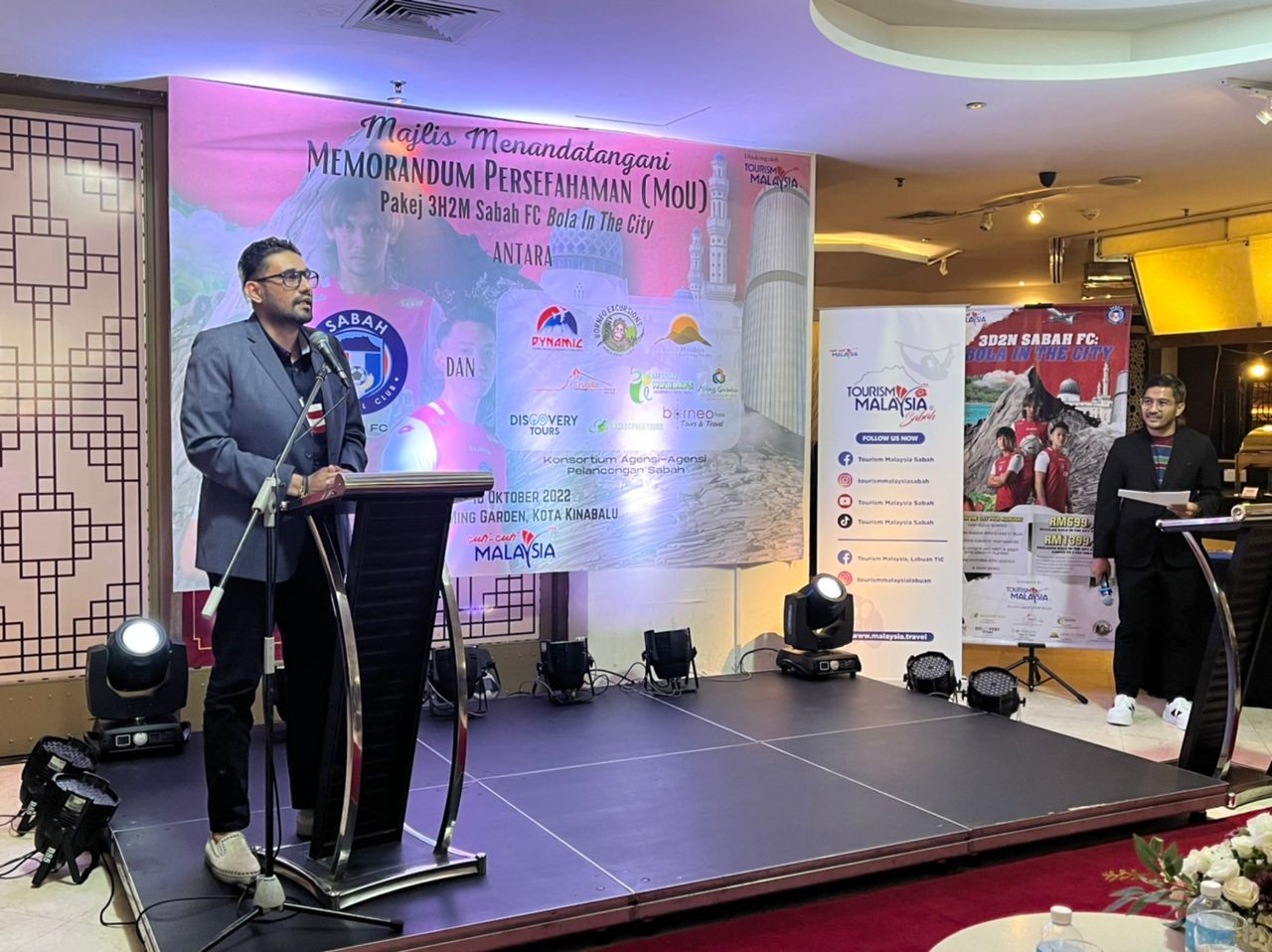 PAKEJ SUKAN PELANCONGAN ‘BOLA IN THE CITY’  DI SABAH SASAR PEMINAT BOLA SEPAK