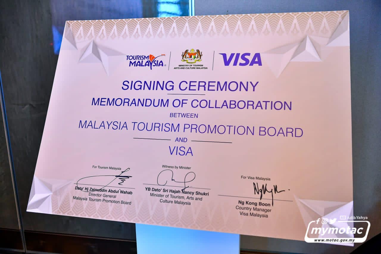 VISA  AND TOURISM MALAYSIA EXPAND STRATEGIC PARTNERSHIP TO BOOST MALAYSIA’S TOURISM INDUSTRY