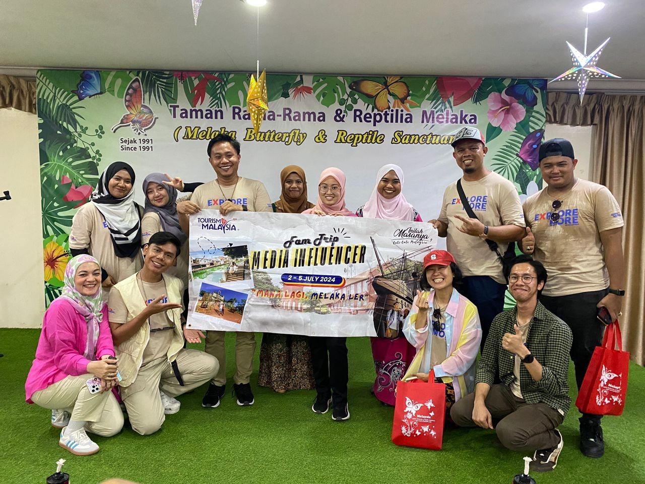 LAWATAN MEDIA ‘INFLUENCER’ CUTI-CUTI MALAYSIA ‘MANA LAGI, MELAKA LER’ MENGGIAT PELANCONGAN DOMESTIK