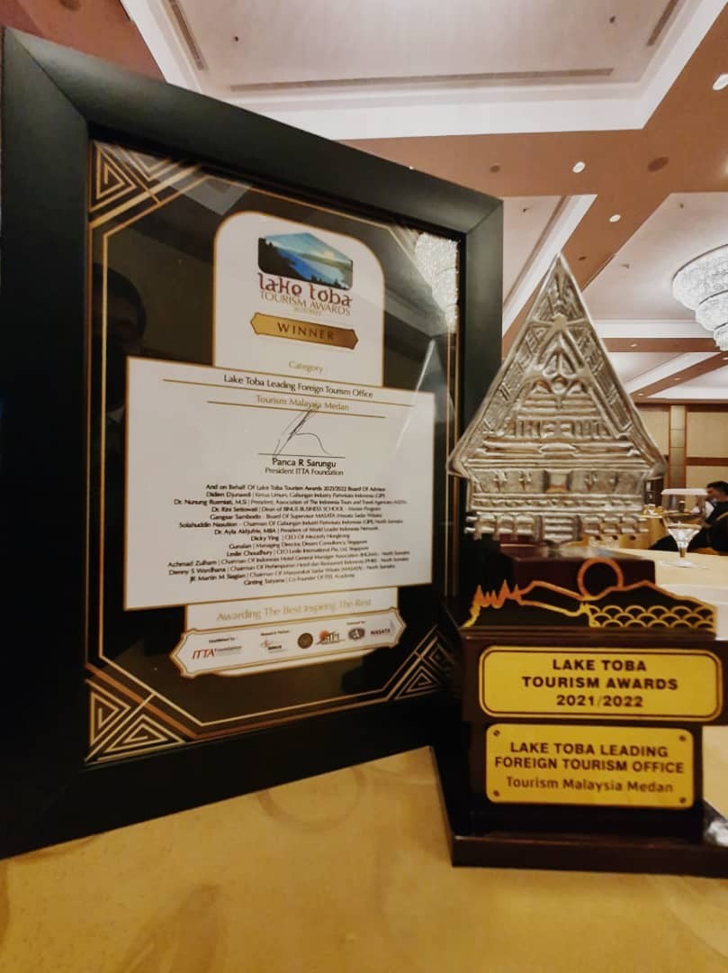 TOURISM MALAYSIA WINS AT LAKE TOBA TOURISM AWARDS 2021