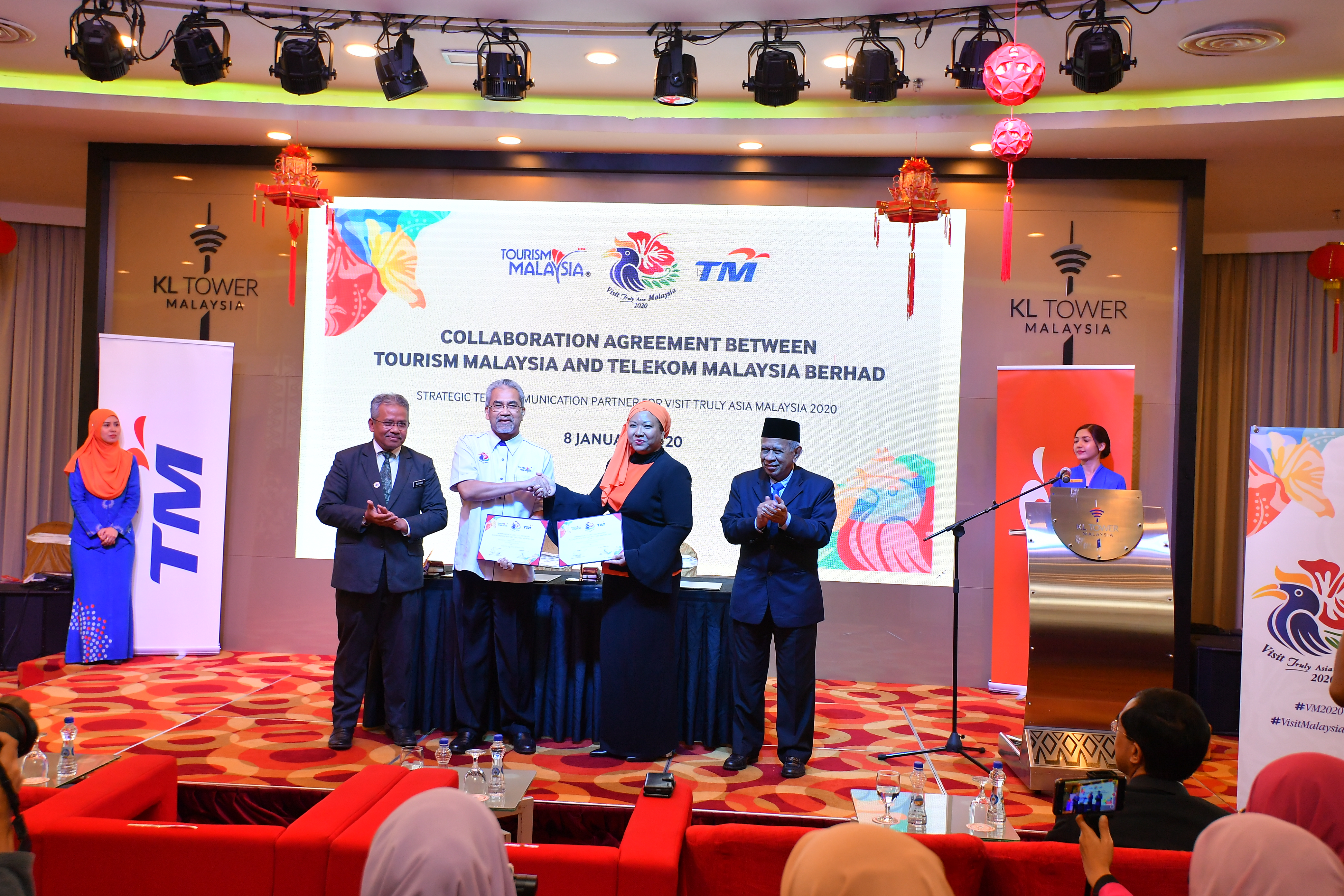 TM MENYOKONG TOURISM MALAYSIA SEBAGAI RAKAN TELEKOMUNIKASI STRATEGIK  BAGI VISIT TRULY ASIA MALAYSIA 2020