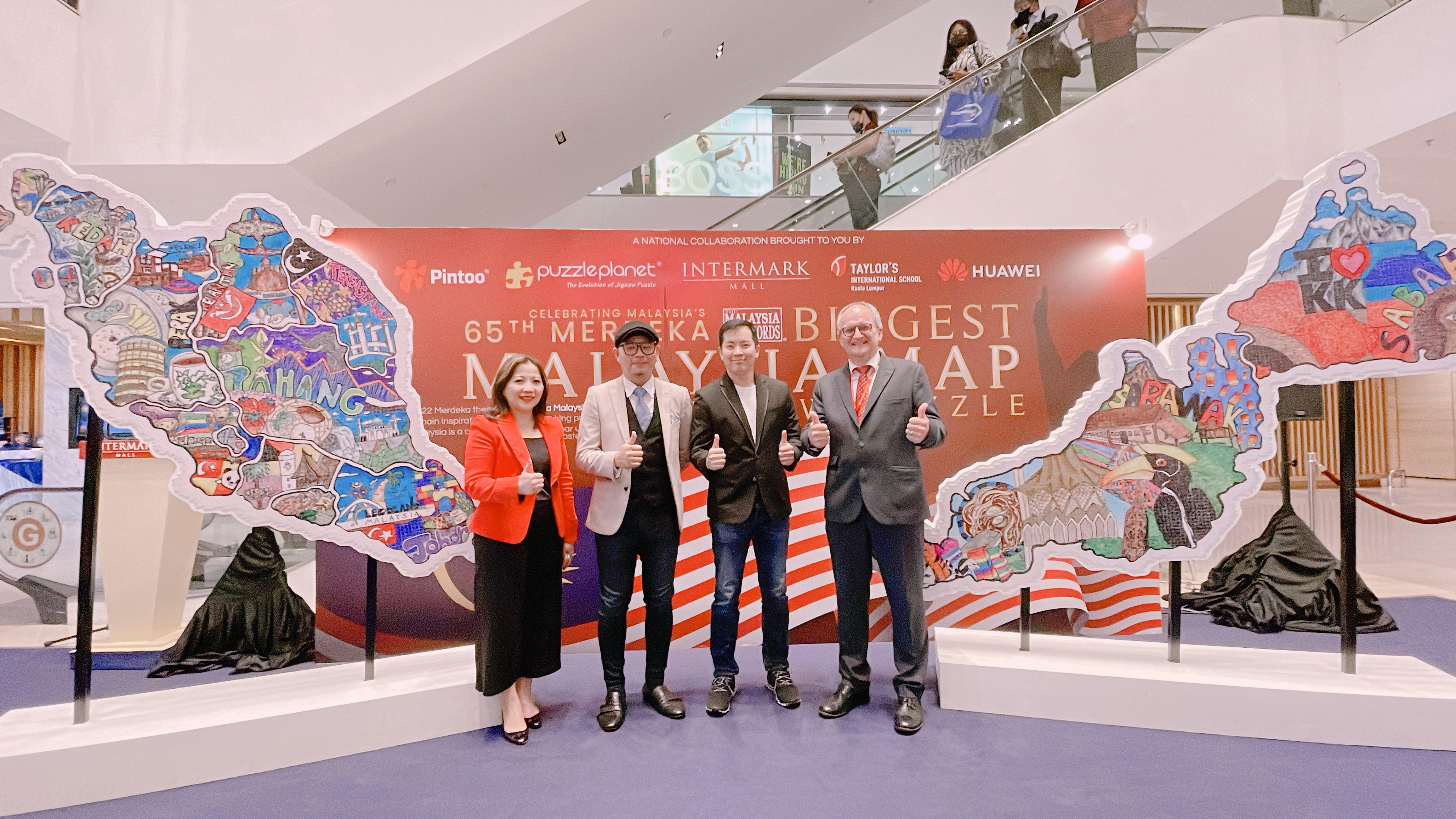 MALAYSIA BOOK OF RECORDS RECOGNISES ‘THE BIGGEST MALAYSIA JIGSAW PUZZLE MAP’ ON DISPLAY AT INTERMARK MALL