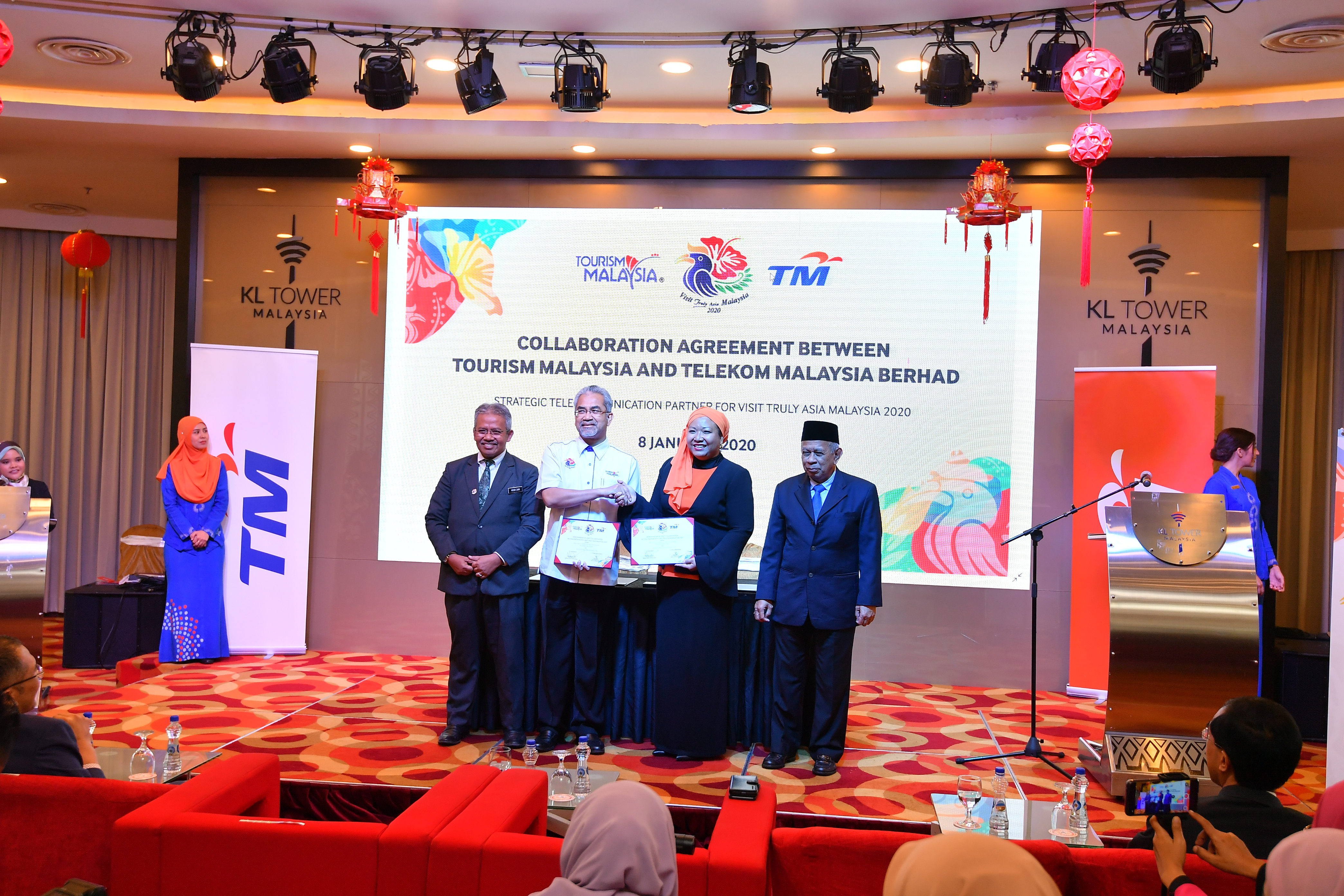 TM MENYOKONG TOURISM MALAYSIA SEBAGAI RAKAN TELEKOMUNIKASI STRATEGIK  BAGI VISIT TRULY ASIA MALAYSIA 2020