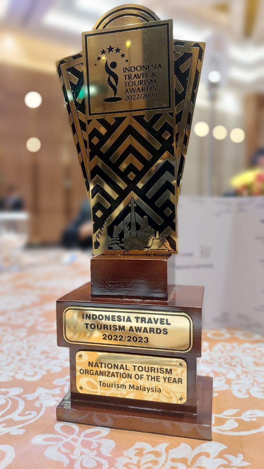 TOURISM MALAYSIA AWARDED THE NATIONAL TOURISM ORGANISATION OF THE YEAR AT THE 13TH INDONESIA TRAVEL AND TOURISM (ITTA) AWARDS 2022/2023
