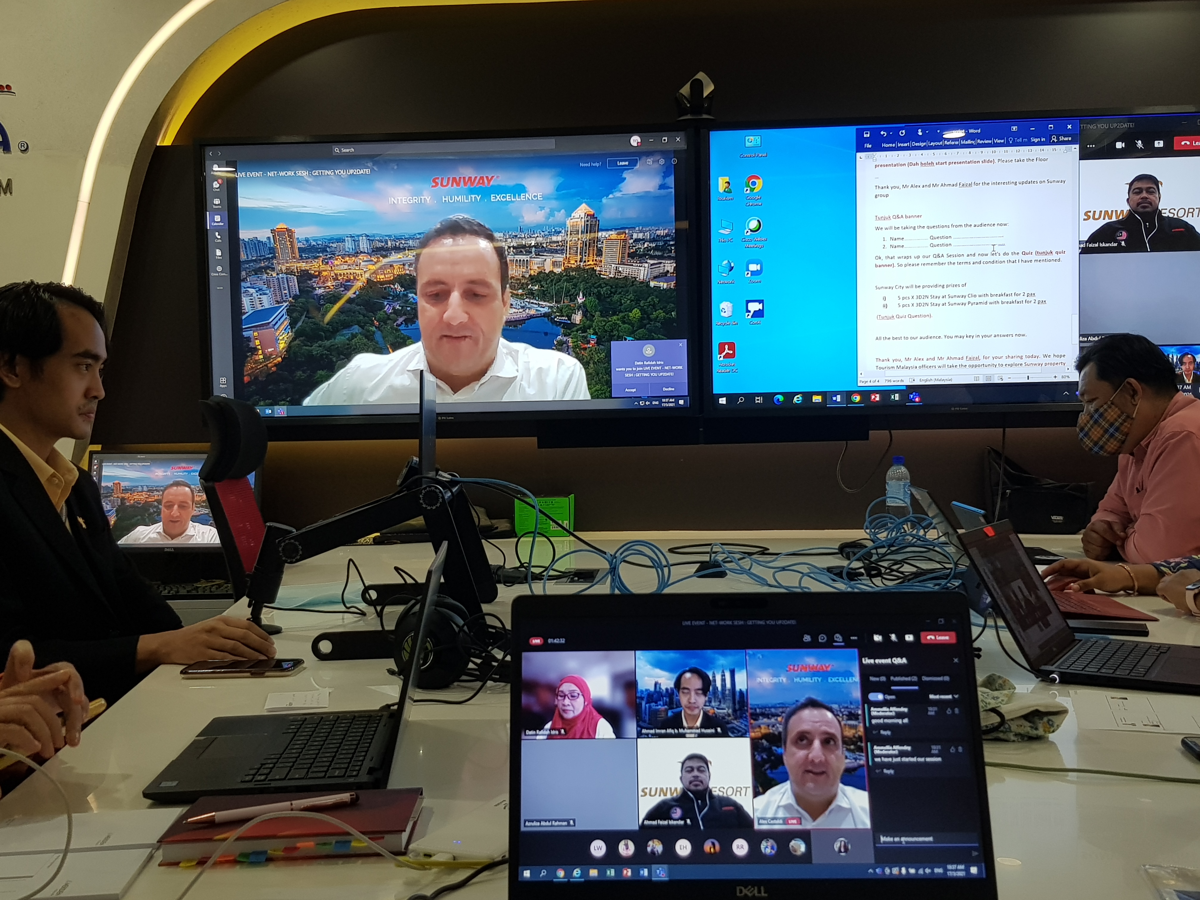 NET-WORK SESH Getting you up2date!  with Sunway City, Kuala Lumpur.