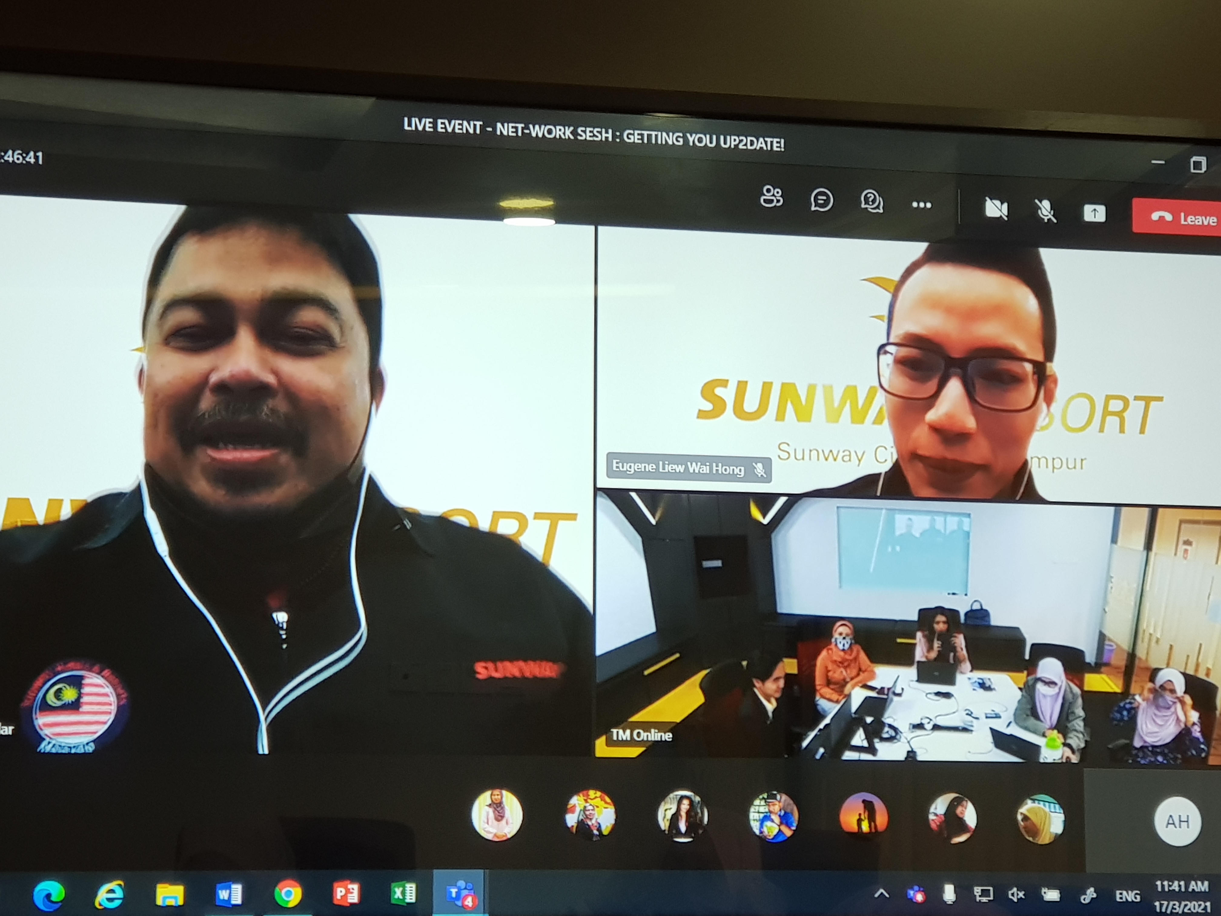 NET-WORK SESH Getting you up2date!  with Sunway City, Kuala Lumpur.